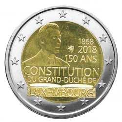 2 euros commémorative Luxembourg 2018 - la Constitution.