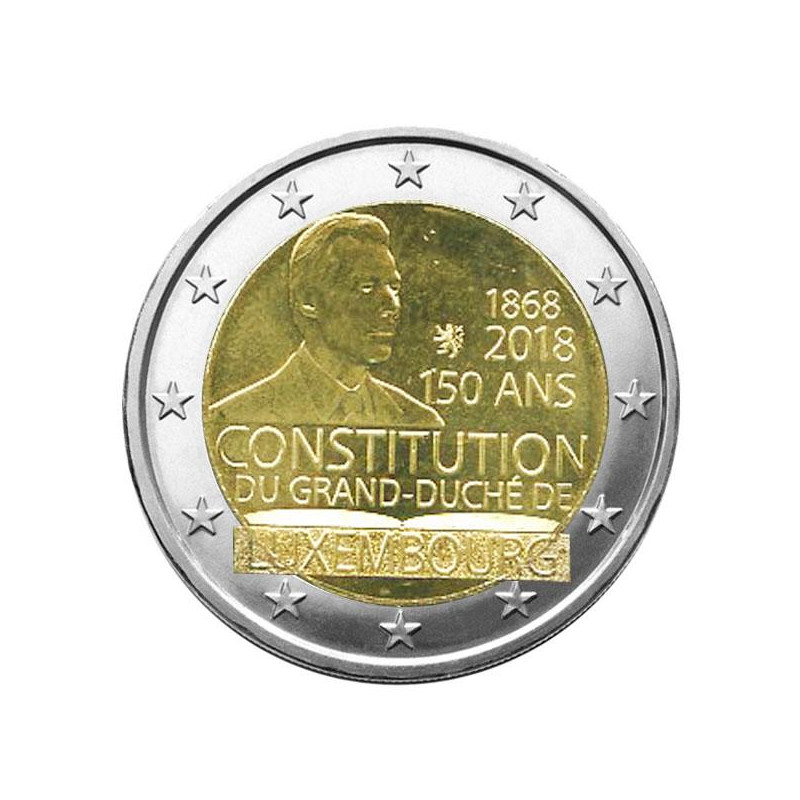 2 euros commémorative Luxembourg 2018 - la Constitution.