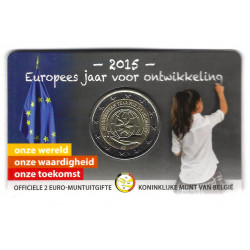 2 euros commémorative Belgique 2015 coincard - Développement.