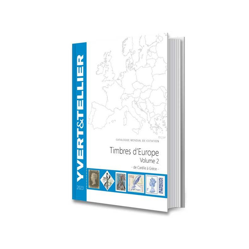 Catalogue de cotation Yvert timbres d'Europe volume 2 - Carélie à Grèce.