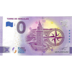 Billet touristique 0 Euro Souvenir – Torre de Hercules – Espagne – 2022.