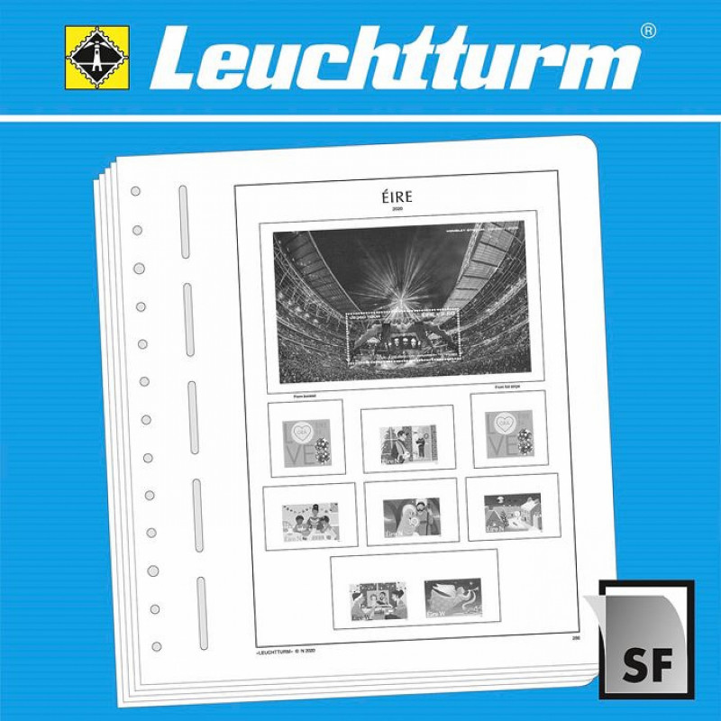 Feuilles pré imprimées Leuchtturm Irlande 1971-1982.