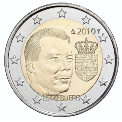 2 euros commémorative Luxembourg 2010 - Armoiries du Grand-Duc.