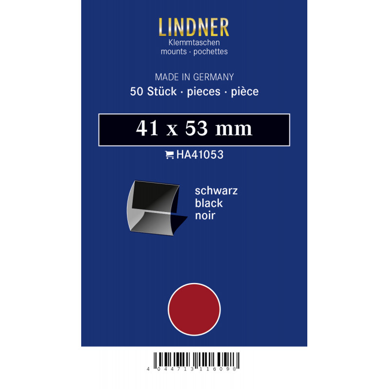 Classeur Lindner élégant pour timbres 60 pages noires. - Philantologie