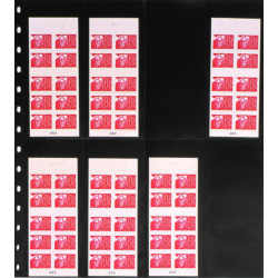 Feuilles Garant Safe pour 8 carnets de timbres courant.