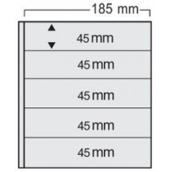 Feuilles Variant noires à 5 bandes pour timbres-poste.