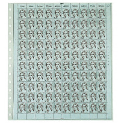 Feuilles Safe pour planche entière de timbres-poste 260 x 300 mm.