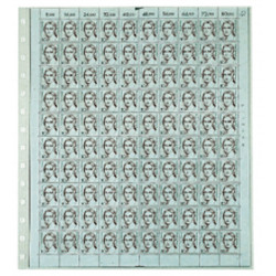 Feuilles Safe pour planche entière de timbres-poste 260 x 300mm.