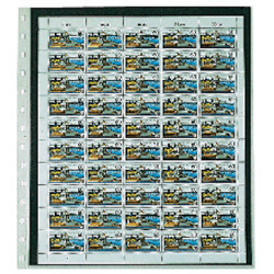 Feuilles Safe pour planche entière de timbres-poste 245 x 295mm.
