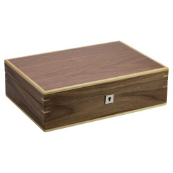 Coffret Alborg en bois de noyer pour 10 montres.