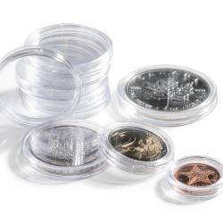 Capsules rondes 32,5mm pour monnaies de collection.