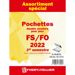 Assortiment de pochettes pour jeux FO/FS France 2022 deuxième semestre.