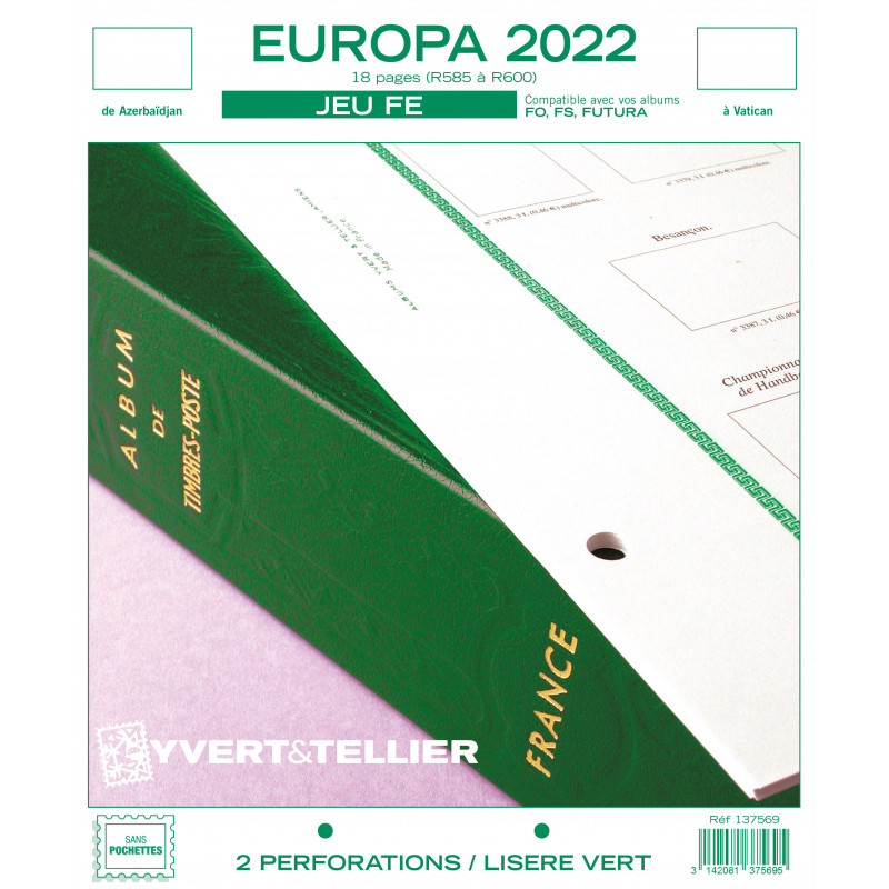 Jeux FE Europa 2022 sans pochettes.