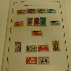 Collection timbres de colonies françaises neufs et oblitérés, volume 1.