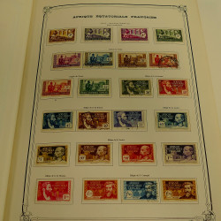 Collection timbres de colonies françaises neufs et oblitérés, volume 1.