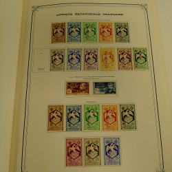 Collection timbres de colonies françaises neufs et oblitérés, volume 1.