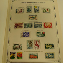 Collection timbres de colonies françaises neufs et oblitérés, volume 1.