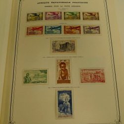 Collection timbres de colonies françaises neufs et oblitérés, volume 1.