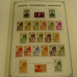 Collection timbres de colonies françaises neufs et oblitérés, volume 1.