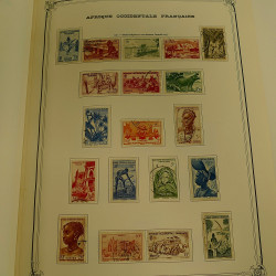 Collection timbres de colonies françaises neufs et oblitérés, volume 1.