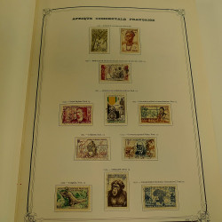 Collection timbres de colonies françaises neufs et oblitérés, volume 1.