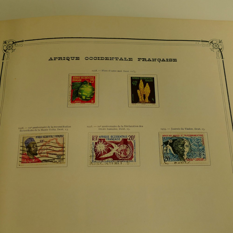 Collection timbres de colonies françaises neufs et oblitérés, volume 1 ...