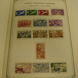 Collection timbres de colonies françaises neufs et oblitérés, volume 1.