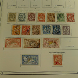 Collection timbres de colonies françaises neufs et oblitérés, volume 1.