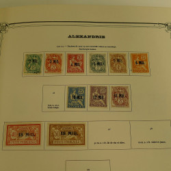 Collection timbres de colonies françaises neufs et oblitérés, volume 1.