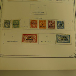 Collection timbres de colonies françaises neufs et oblitérés, volume 1.