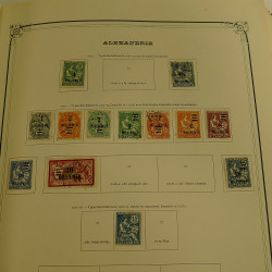 Collection timbres de colonies françaises neufs et oblitérés, volume 1.