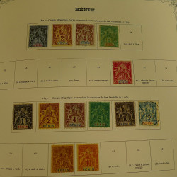 Collection timbres de colonies françaises neufs et oblitérés, volume 1.