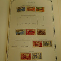 Collection timbres de colonies françaises neufs et oblitérés, volume 1.