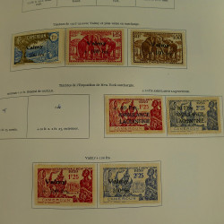 Collection timbres de colonies françaises neufs et oblitérés, volume 1.