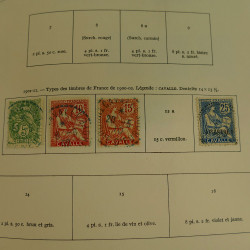 Collection timbres de colonies françaises neufs et oblitérés, volume 1.