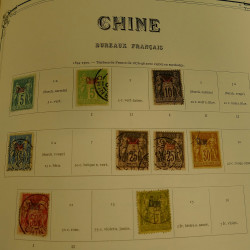 Collection timbres de colonies françaises neufs et oblitérés, volume 1.