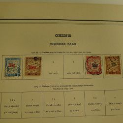 Collection timbres de colonies françaises neufs et oblitérés, volume 1.