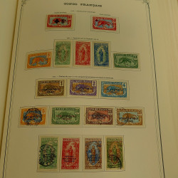 Collection timbres de colonies françaises neufs et oblitérés, volume 1.