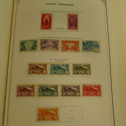 Collection timbres de colonies françaises neufs et oblitérés, volume 1.