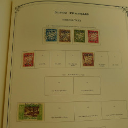 Collection timbres de colonies françaises neufs et oblitérés, volume 1.