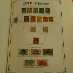 Collection timbres de colonies françaises neufs et oblitérés, volume 1.