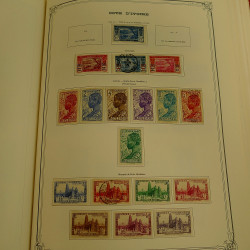 Collection timbres de colonies françaises neufs et oblitérés, volume 1.