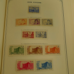 Collection timbres de colonies françaises neufs et oblitérés, volume 1.