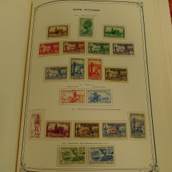 Collection timbres de colonies françaises neufs et oblitérés, volume 1.