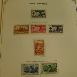 Collection timbres de colonies françaises neufs et oblitérés, volume 1.