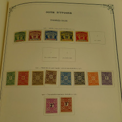 Collection timbres de colonies françaises neufs et oblitérés, volume 1.