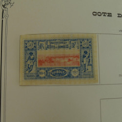 Collection timbres de colonies françaises neufs et oblitérés, volume 1.