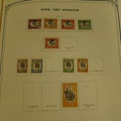 Collection timbres de colonies françaises neufs et oblitérés, volume 1.