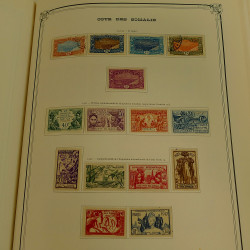 Collection timbres de colonies françaises neufs et oblitérés, volume 1.