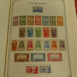 Collection timbres de colonies françaises neufs et oblitérés, volume 1.